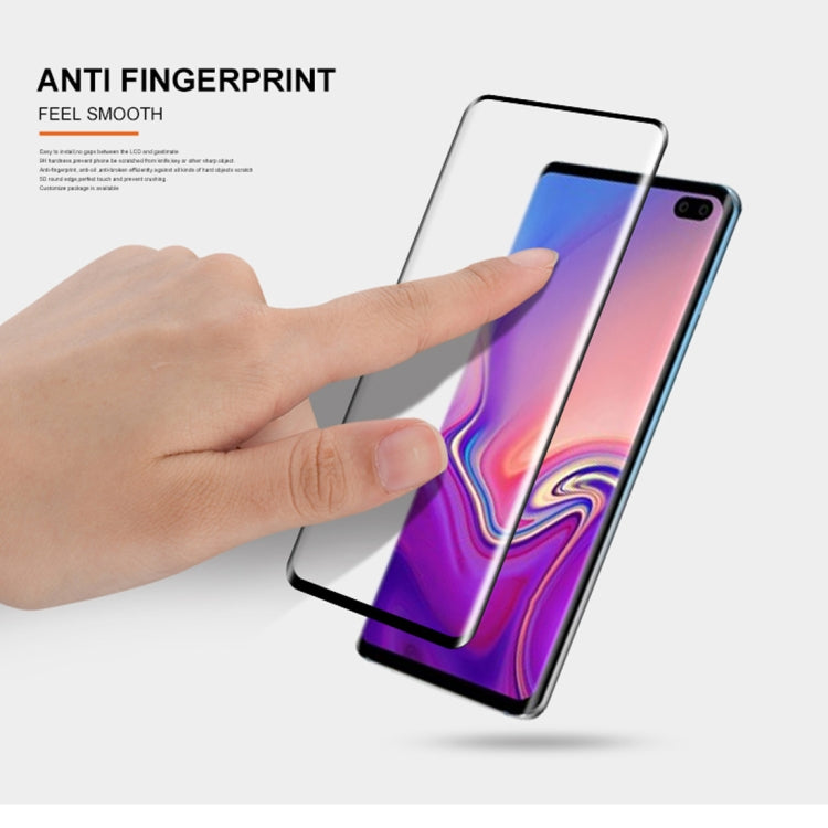 mocolo 0.33mm 9H 3D Round Edge Tempered Glass Film for Galaxy S10, Fingerprint Unlock Is Not Supported , For Samsung Galaxy S10