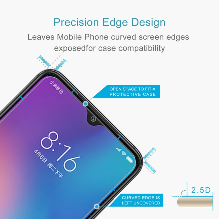 100 PCS 0.26mm 9H 2.5D Tempered Glass Film for Xiaomi Mi 9 SE, For Mi 9 SE (100 PCS)