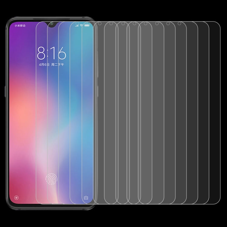 10 PCS 0.26mm 9H 2.5D Tempered Glass Film for Xiaomi Mi 9 SE, For Mi 9 SE (10 PCS)