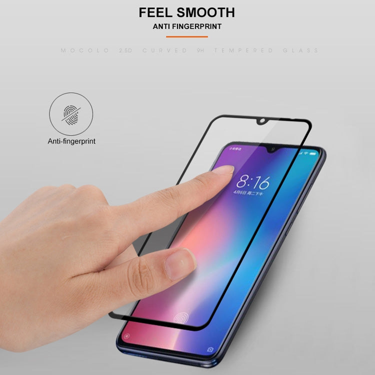 mocolo 0.33mm 9H 2.5D Silk Print Tempered Glass Film for Xiaomi Mi 9, Xiaomi Mi 9