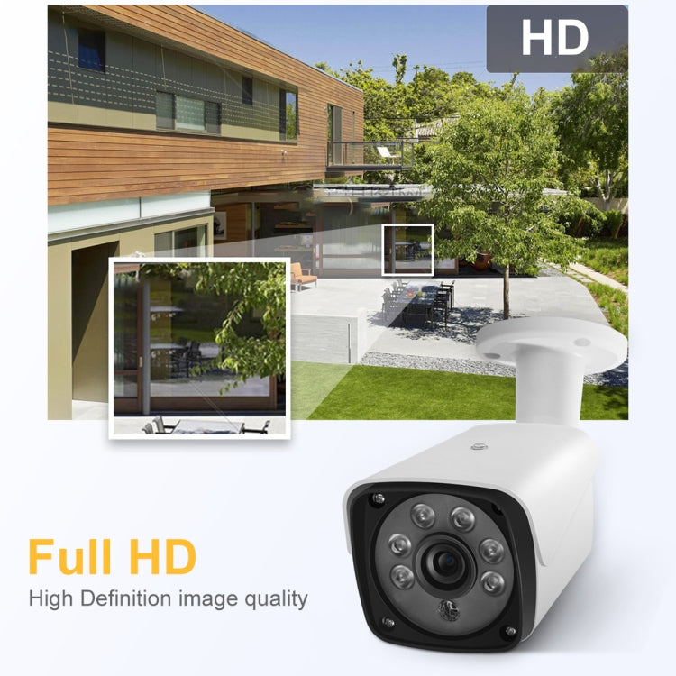 633H2 / IP 3.6mm 2MP Lens Full HD 1080P Outdoor Security Camera IP66 Waterproof Bullet Surveillance Camera with 20 Meter Night Vision Function, 633H2 / IP White