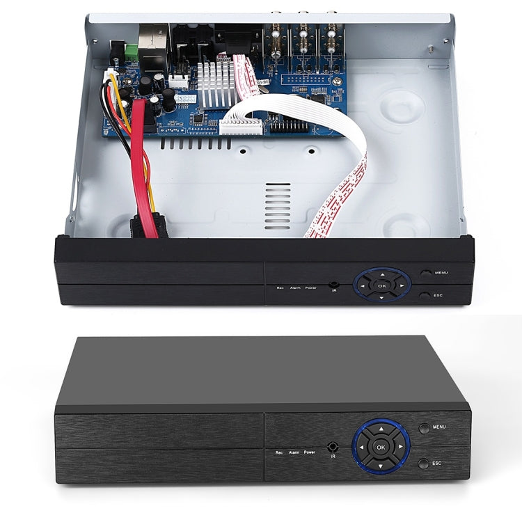 A8B3 / Kit 8CH 1080N Surveillance DVR System and 720P 1.0MP HD Weatherproof Bullet Camera, Support Infrared Night Vision & P2P & Phone Remote Monitor, A8B3 / Kit 8CH White