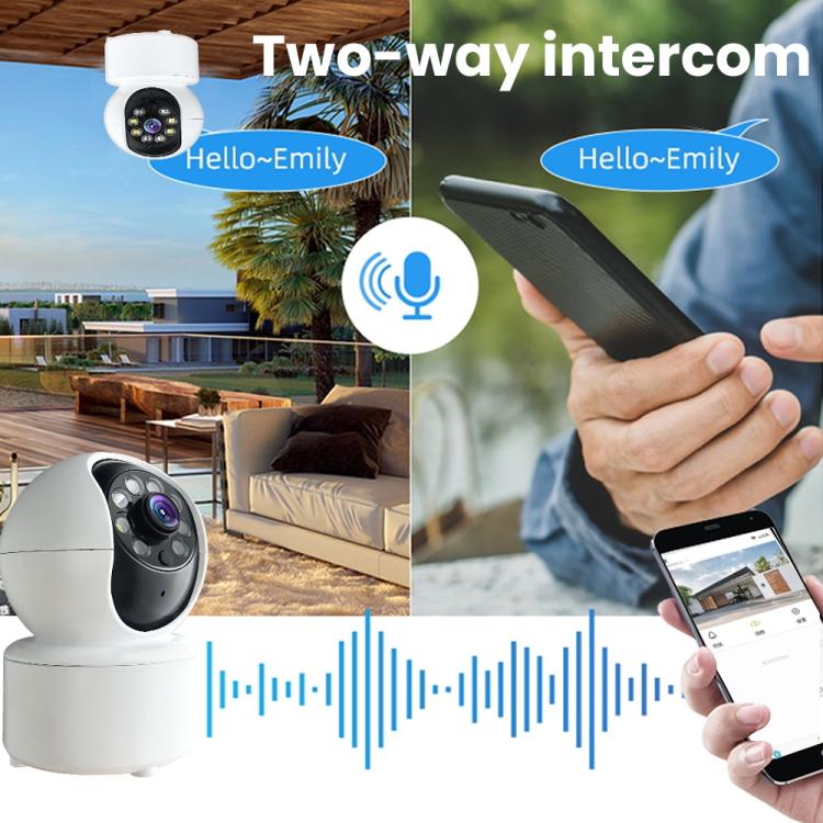 A10 Mini 360 PTZ WiFi Surveillance Camera Smart Home IP Camera  Night Vision Baby Monitor, A10