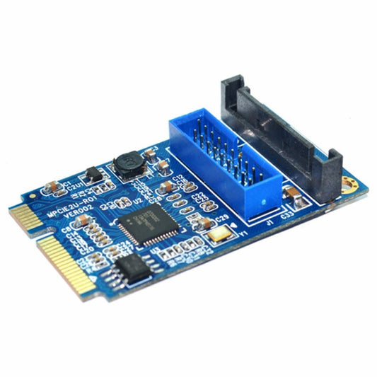 MINI PCI-E to USB 3.0 Front 19 Pin Desktop PC Expansion Card, 19 Pin Power