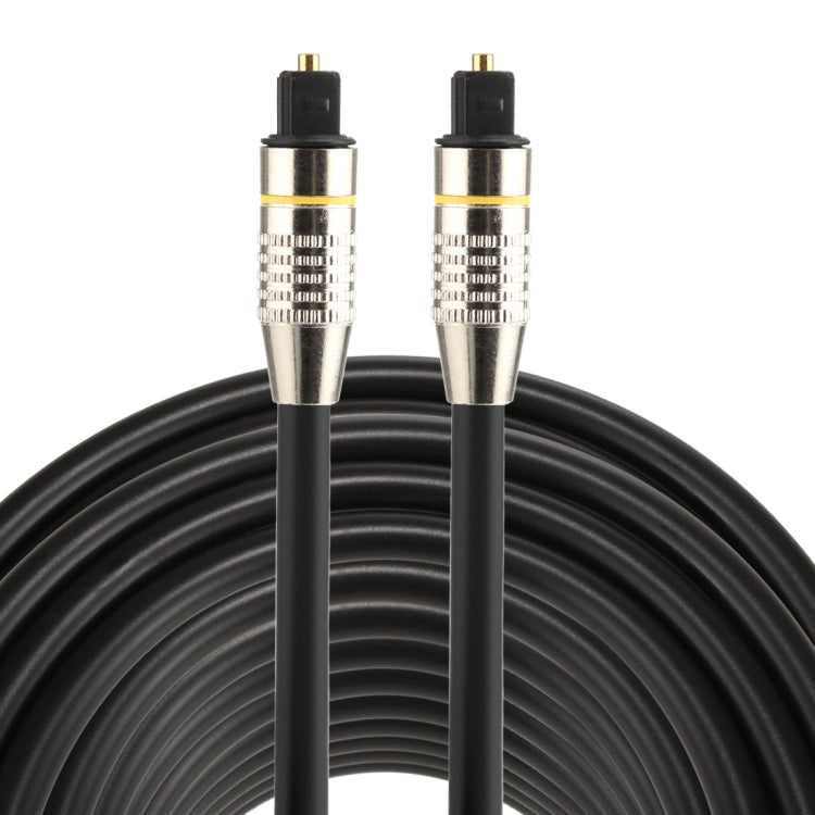 30m OD6.0mm Nickel Plated Metal Head Toslink Male to Male Digital Optical Audio Cable, Length: 30m