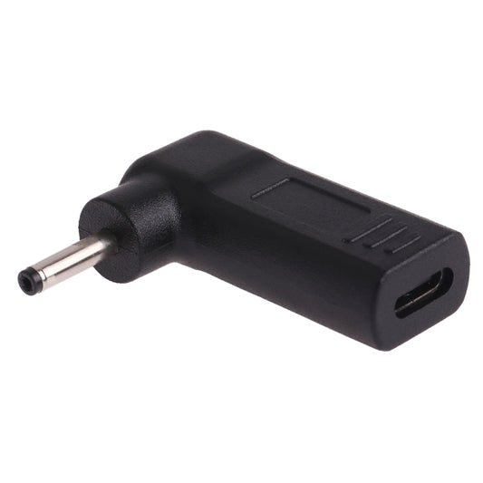 USB-C / Type-C Female to 3.0 x 1.1mm Male Plug Elbow Adapter Connector, 3.0 x 1.1mm Elbow