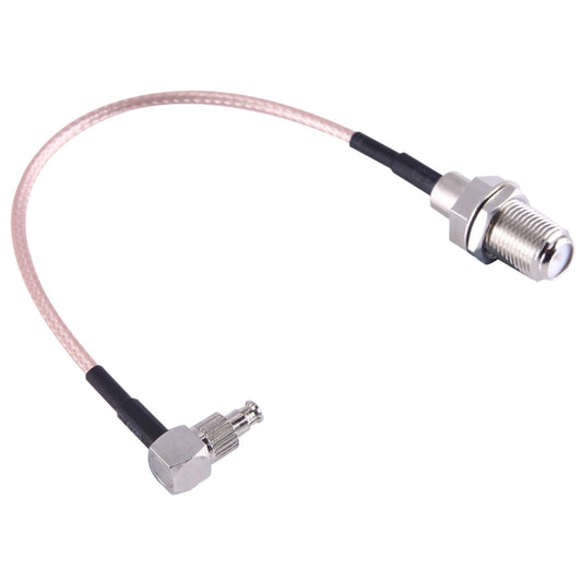 15cm F Female to TS9 + CRC9 RG316 Cable, TS9 90° Elbow to F Female