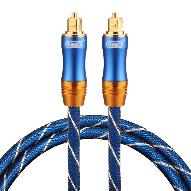 EMK LSYJ-A010 1m OD6.0mm Gold Plated Metal Head Toslink Male to Male Digital Optical Audio Cable, Length: 1m