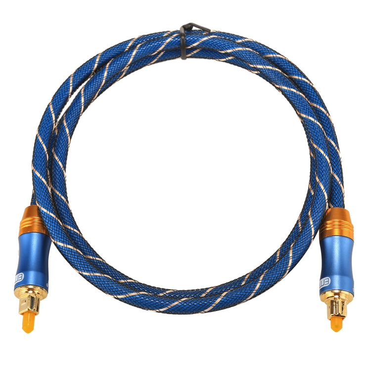 EMK LSYJ-A010 1m OD6.0mm Gold Plated Metal Head Toslink Male to Male Digital Optical Audio Cable, Length: 1m