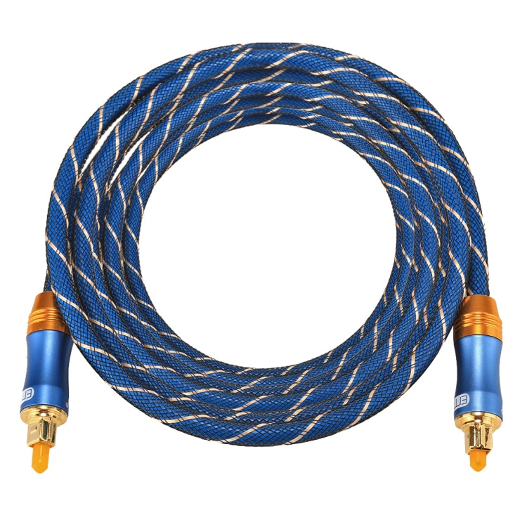 EMK LSYJ-A 3m OD6.0mm Gold Plated Metal Head Toslink Male to Male Digital Optical Audio Cable, Length: 3m