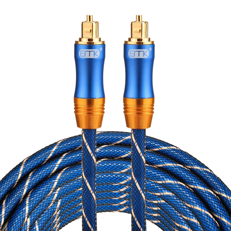 EMK LSYJ-A 5m OD6.0mm Gold Plated Metal Head Toslink Male to Male Digital Optical Audio Cable, Length: 5m