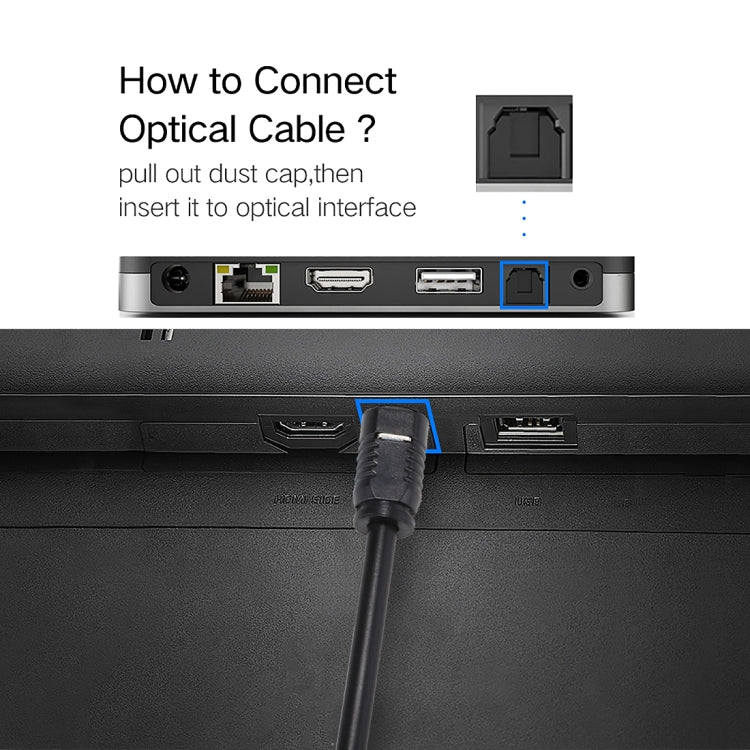 EMK 20m OD4.0mm Toslink Male to Male Digital Optical Audio Cable, Length: 20m