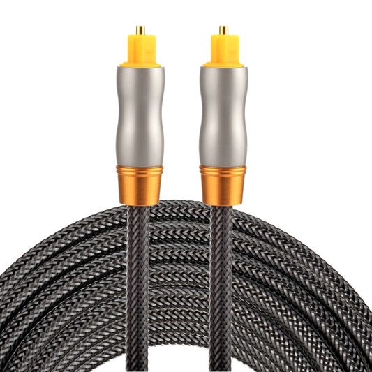 3m OD6.0mm Gold Plated Metal Head Woven Line Toslink Male to Male Digital Optical Audio Cable, Length: 3m