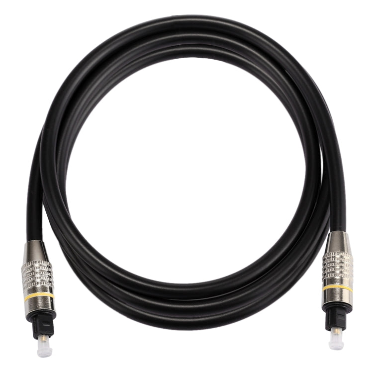 1.5m OD6.0mm Nickel Plated Metal Head Toslink Male to Male Digital Optical Audio Cable, Length: 1.5m