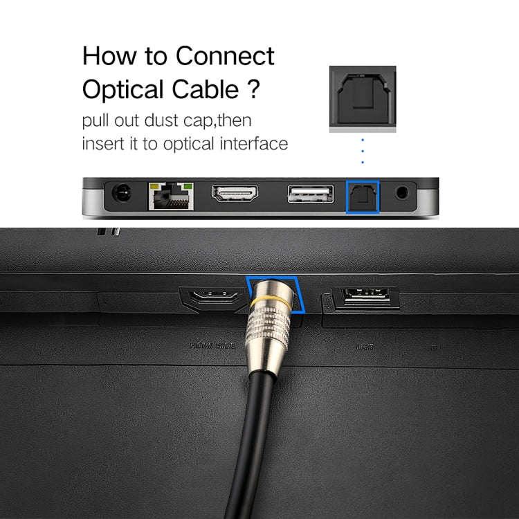 10m OD6.0mm Nickel Plated Metal Head Toslink Male to Male Digital Optical Audio Cable, Length: 10m