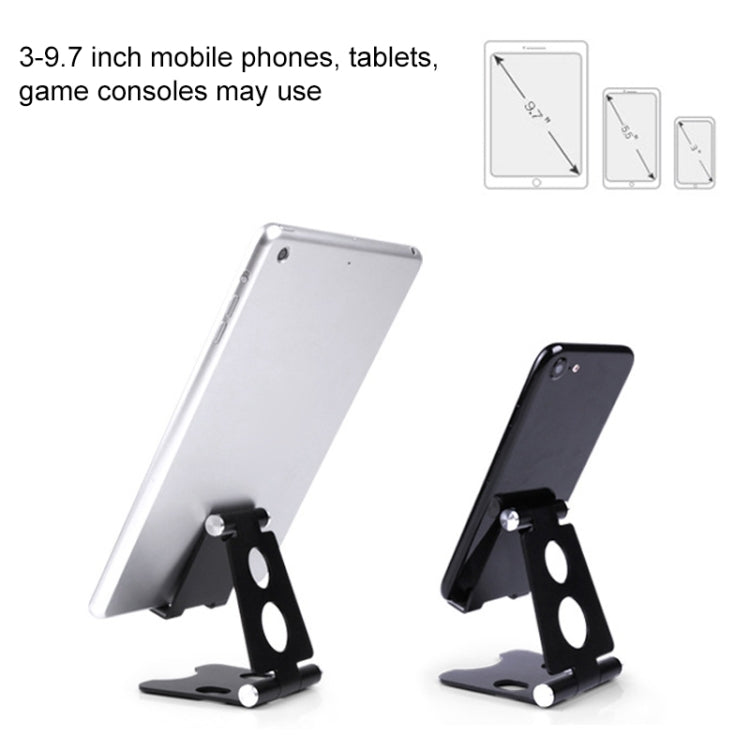 ROOSTAND R2 Aluminum Alloy Mobile Desktop Tablet Bracket Double Folding Lazy Artifact, Size: 6.4x7x9cm, R2  Silver, R2 Black, R2 Champagne Gold, R2  Rose Gold, R2  Rose Red