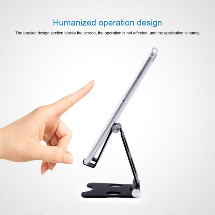 ROOSTAND R2 Aluminum Alloy Mobile Desktop Tablet Bracket Double Folding Lazy Artifact, Size: 6.4x7x9cm, R2  Silver, R2 Black, R2 Champagne Gold, R2  Rose Gold, R2  Rose Red