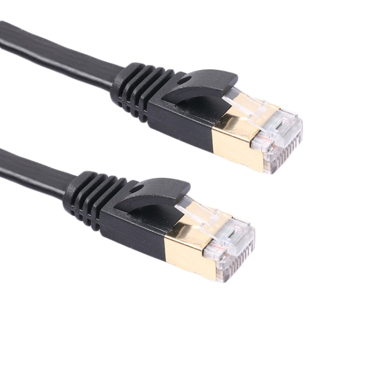 1.8m CAT7 10 Gigabit Ethernet Ultra Flat Patch Cable for Modem Router LAN Network - Built with Shielded RJ45 Connectors, Length: 1.8m