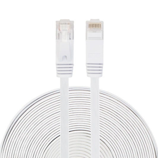 20m CAT6 Ultra-thin Flat Ethernet Network LAN Cable, Patch Lead RJ45, Length: 20m