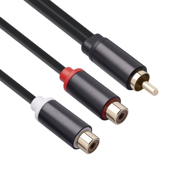 3686MFF-03 RCA Male to Dual RCA Female Audio Adapter Cable, RCA Male to Dual RCA Female