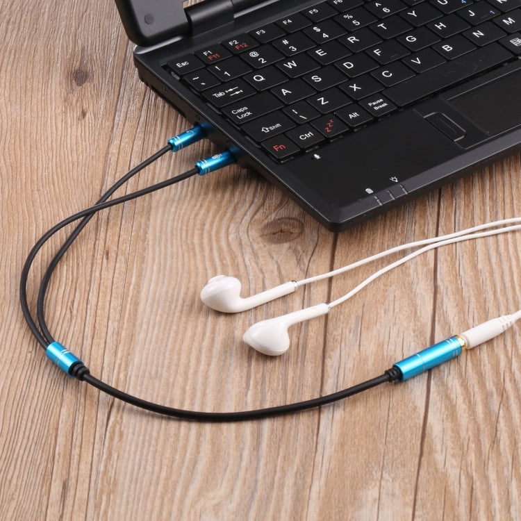 3.5mm Female to 2 x 3.5mm Male Adapter Cable, 3.5mm Female to 2 x 3.5mm Male