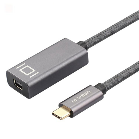 4K 60Hz USB-C / Type-C Male to Mini DisplayPort Female Adapter Cable, Type-C Male to Mini DisplayPort Female