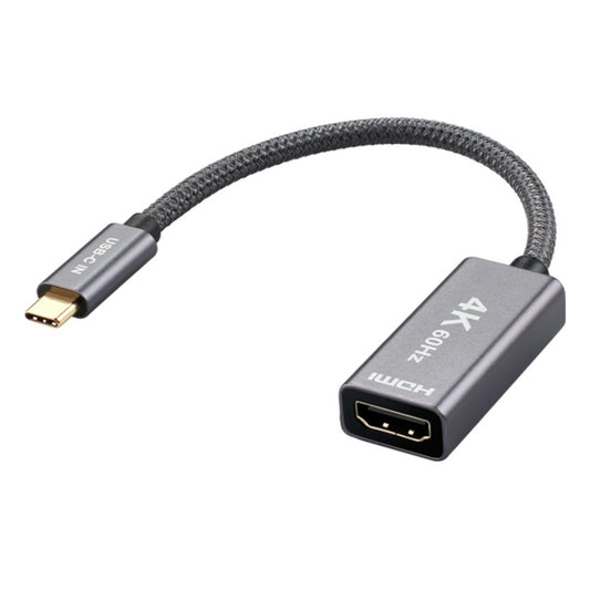 4K 60Hz USB-C / Type-C Male to HDMI Female Adapter Cable, Type-C Male to HDMI Female