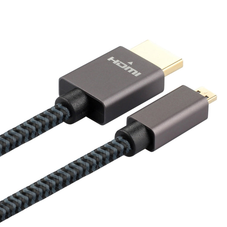 ULT-unite Gold-plated Head HDMI Male to Micro HDMI Male Nylon Braided Cable, Cable Length: 1.2m, 1.2m