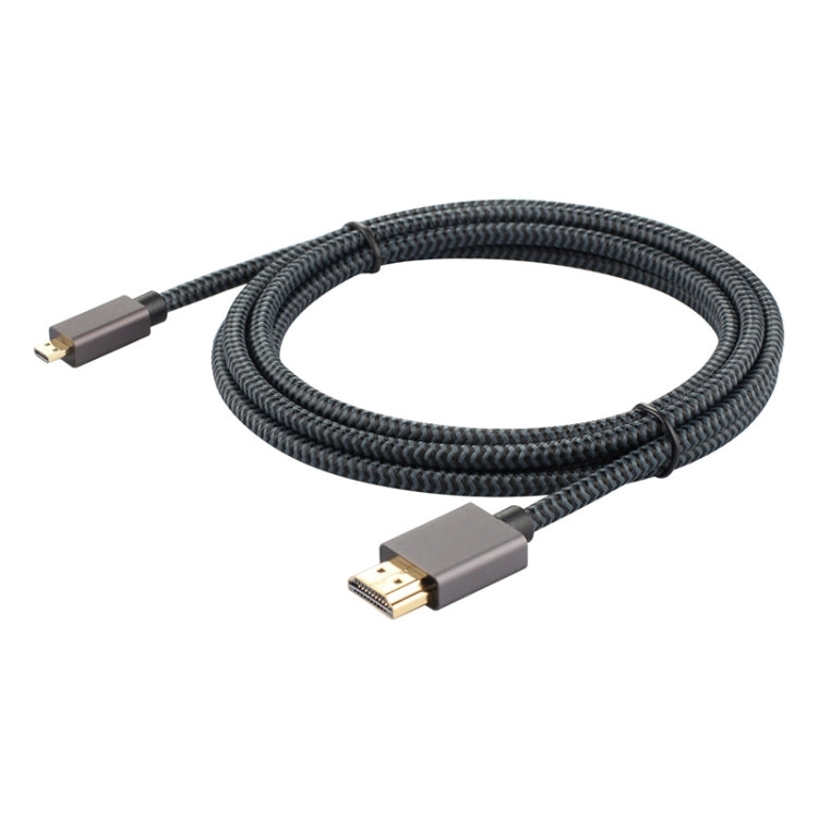 ULT-unite Gold-plated Head HDMI Male to Micro HDMI Male Nylon Braided Cable, Cable Length: 2m, 2m