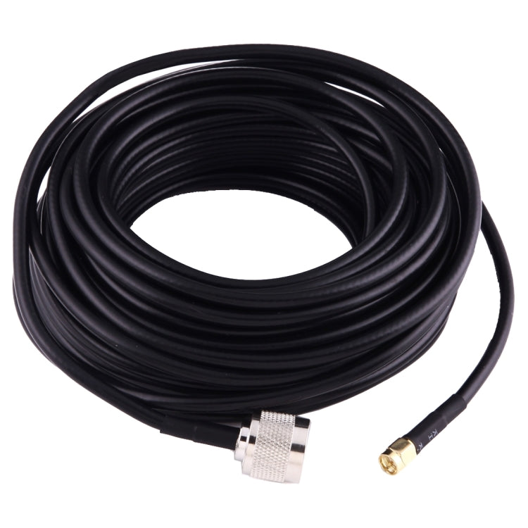 15m SMA Male to N Male Antenna Pigtail Cable Extension Coax RF Jumper Cable, 15m SMA Male to N Male