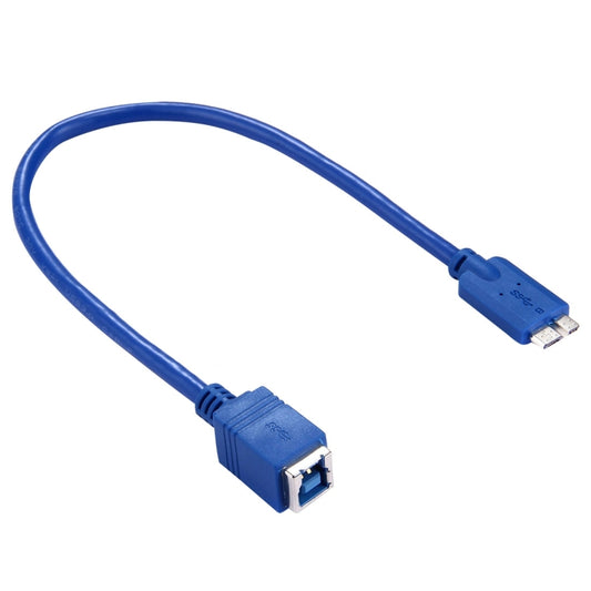30cm USB 3.0 B Female to Micro B Male Connector Adapter Cable for Printer / Hard Disk, BF to Micro BM, Length: 30cm