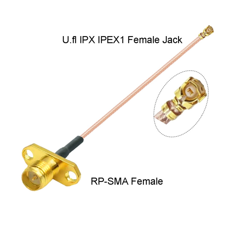 IPX Female to RP-SMA Female RG178 Adapter Cable, Length: 15cm, IPX to RP-SMA Female