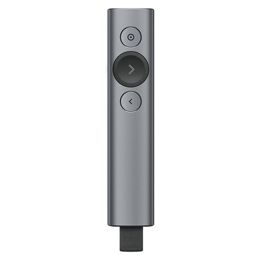 Logitech Spotlight 2.4Ghz USB Wireless Presenter PPT Remote Control Flip Pen, Spotlight (Grey), Spotlight (Gold)