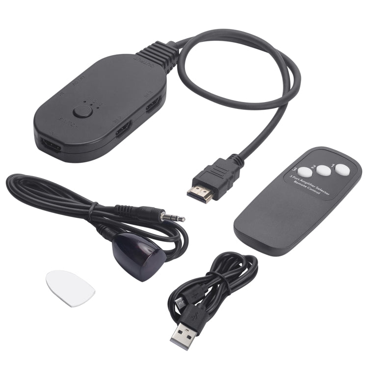 OZQ2-3 4K HDMI 2.0 3 In 1 Out Video Switcher, OZQ2-3