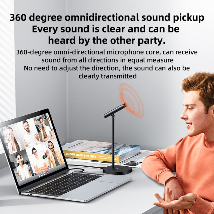 YESIDO KR18 360 Degree Omnidirectional Desktop Noise USB Canceling Microphone, KR18