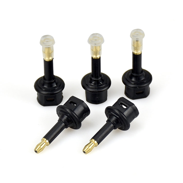 EMK Square Port to Round Port Conversion Head Optical Fiber Adapter Audio Adapter, Square Port to Round Port