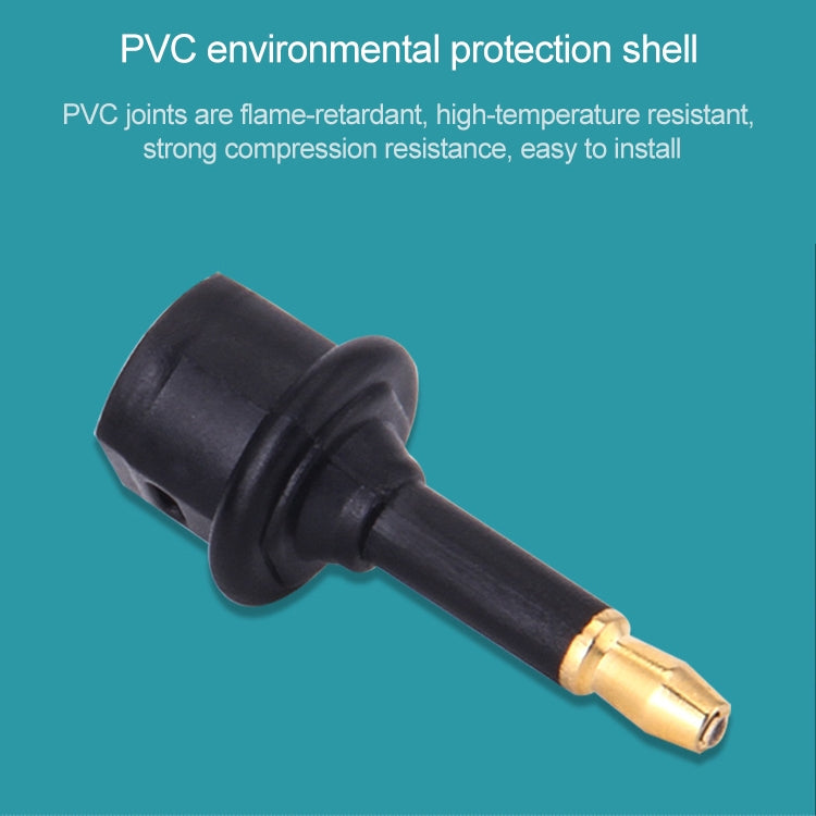 EMK Square Port to Round Port Conversion Head Optical Fiber Adapter Audio Adapter, Square Port to Round Port