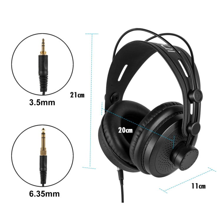 Yanmai D68 Recording Monitor Headphone, D68(Black Gold)