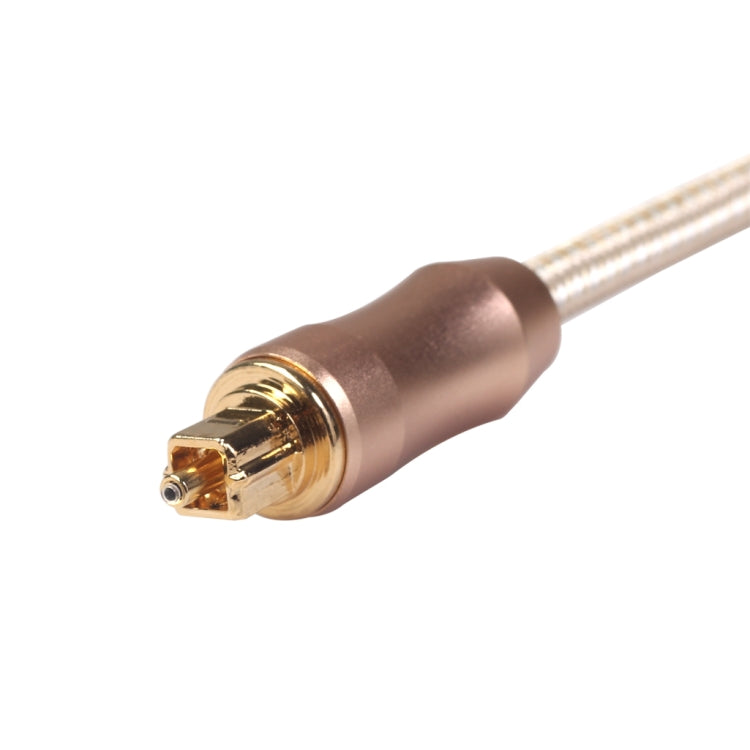 QHG02 SPDIF Toslink Gold-plated Fiber Braided Optic Audio Cable, Length: 5m, 5m
