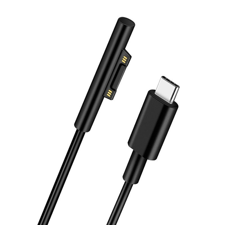 Surface Pro 7 / 6 / 5 to USB-C / Type-C Male Interfaces Power Adapter Charger Cable for Microsoft Surface Pro 7 / 6 / 5 / 4 / 3 / Microsoft Surface Go, Type-C to Microsoft Surface