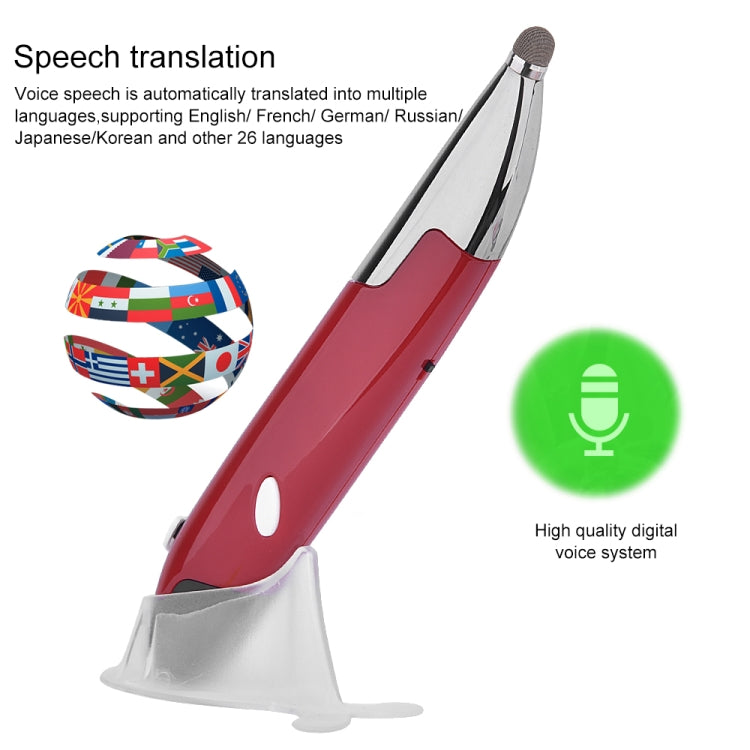 PR-06S 4-keys Smart Wireless Optical Mouse with Stylus Pen Function, Support Voice Operation / Translation, Support Voice Operation / Translation Red, Support Voice Operation / Translation Grey, Support Voice Operation / Translation Blue
