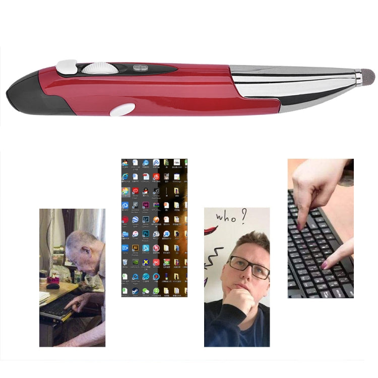 PR-06S 4-keys Smart Wireless Optical Mouse with Stylus Pen Function, Support Voice Operation / Translation, Support Voice Operation / Translation Red, Support Voice Operation / Translation Grey, Support Voice Operation / Translation Blue