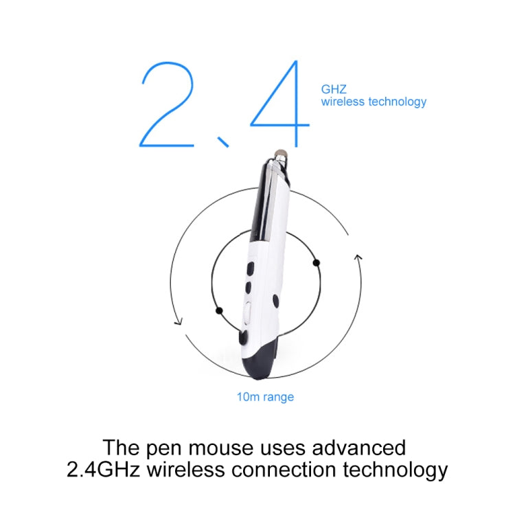 PR-08 6-keys Smart Wireless Optical Mouse with Stylus Pen & Laser Function, Laser Function White, Laser Function Black, Laser Function Grey, Laser Function Blue, Laser Function Red