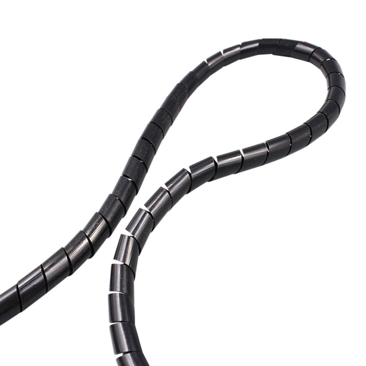11m PE Spiral Pipes Wire Winding Organizer Tidy Tube, Nominal Diameter: 8mm, 8mm / 11m Length