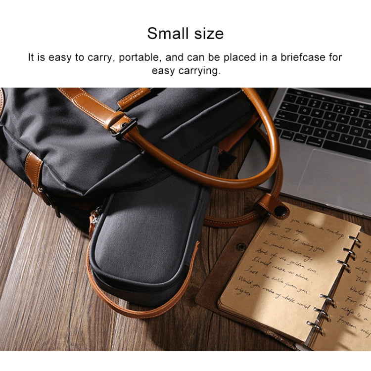 Multi-function Headphone Charger Data Cable Storage Bag, Ultra Fiber Portable Power Pack, Size: M, 16.5x6x23.5cm（Gray）, M