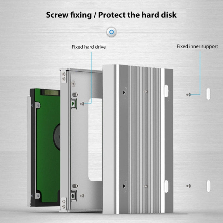 Blueendless U23Q SATA 2.5 inch Micro B Interface HDD Enclosure with USB-C / Type-C to USB-C / Type-C Cable, Support Thickness: 1cm or less, Type-C  (1cm)