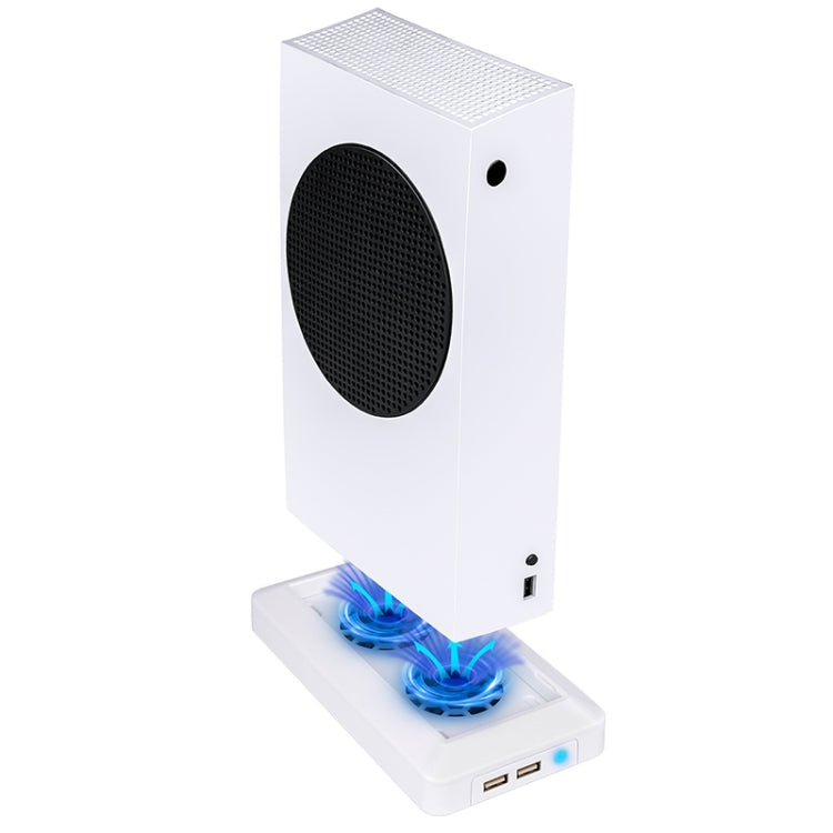 Host Cooling Fan Base with 2 USB Ports for XBOX Series S, For XBOX Series S