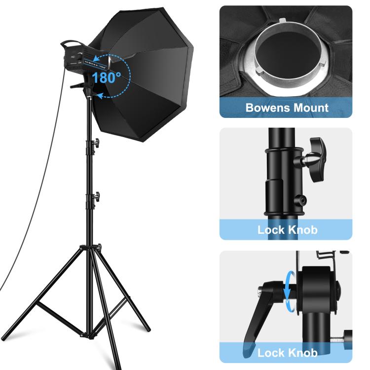 PULUZ 120W Photo Studio Strobe Flash Light Kit with Softbox Reflector & Tripod, 120W 2700K-6500K Light Kit US Plug, 120W 2700K-6500K Light Kit UK Plug, 120W 2700K-6500KK Light Kit EU Plug