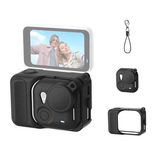 For Insta360 GO Ultra PULUZ 2 in 1 Silicone Expansion Module Body & Lens Cover, For Insta360 GO Ultra