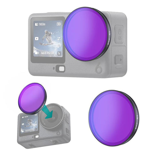 For DJI Osmo Action 6 PULUZ Action Camera ND16 Lens Filter, ND16